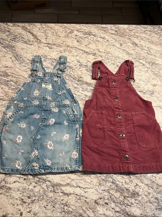 OshKosh B'gosh Other - Oshkosh B’gosh Dress Overall Bundle - Set of 2 Preloved EUC